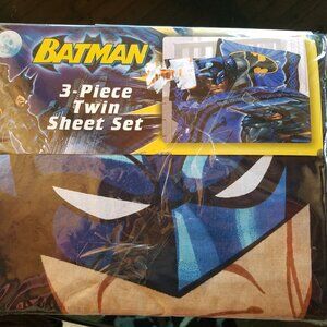 Batman 3 piece twin sheet set nip
